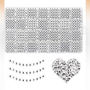 *BRAND NEW/ UNUSED* Alphabet and Number Bead Set for Bracelets/ Jewelry Making